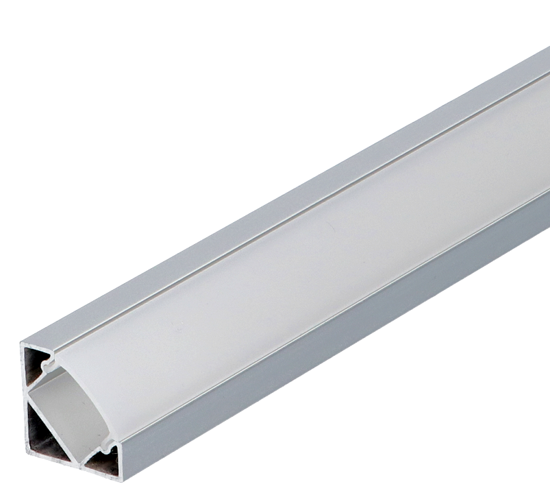 Profil LED aluminiowy SobkoTEC ST3 1m srebrny, profil narozny 45 stopni z kloszem