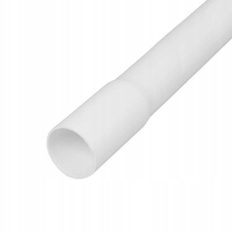 Rura kielichowa PVC z mufą Ø22 mm biała, odcinek 2 m — SobkoTEC