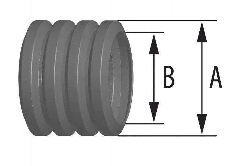 Peszel elastyczny Ø20 mm — rysunek techniczny